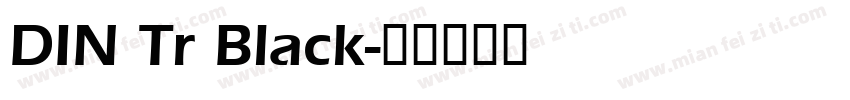 DIN Tr Black字体转换